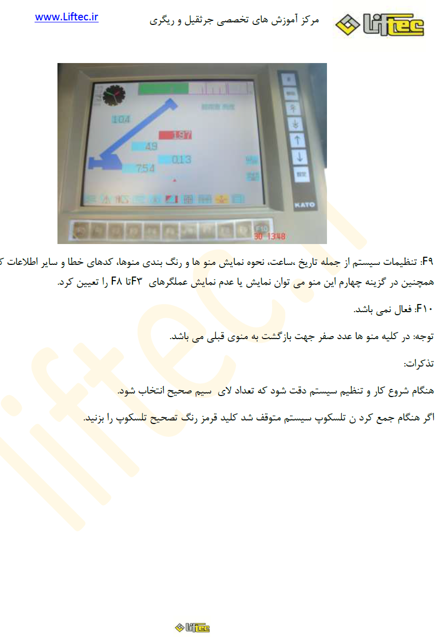 سیستم ایمنی کامپیوتری جرثقیل های کاتو ACS